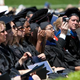 Members of the University of California, Merced, Class of 2009 listen as first lady Michelle Obama delivers the commencement speech on May 16, 2009.
David Paul Morris/Getty Images